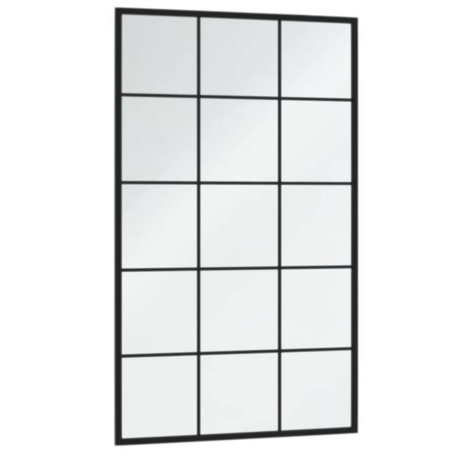 Berkfield Home Wall Mirrors 6 pcs Black 100x60 cm Metal - image 1