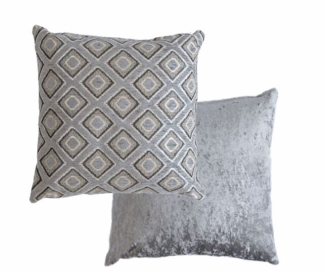 New Edge Blinds Nevada Cushion Cover in Grey - Size: 43 cm x 43 cm - image 1