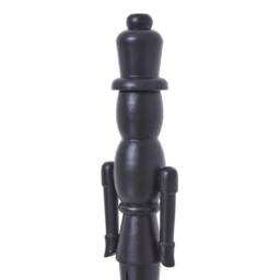 Hill Interiors Wooden Nutcracker Ornament in Black - thumbnail 3