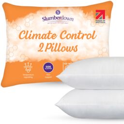 Slumberdown 2 Pack Climate Control Firm Support Pillows in White - thumbnail 1