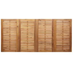 Berkfield Home Outdoor Dining Table 200x90x74.5 cm Solid Wood Teak in Brown - thumbnail 7