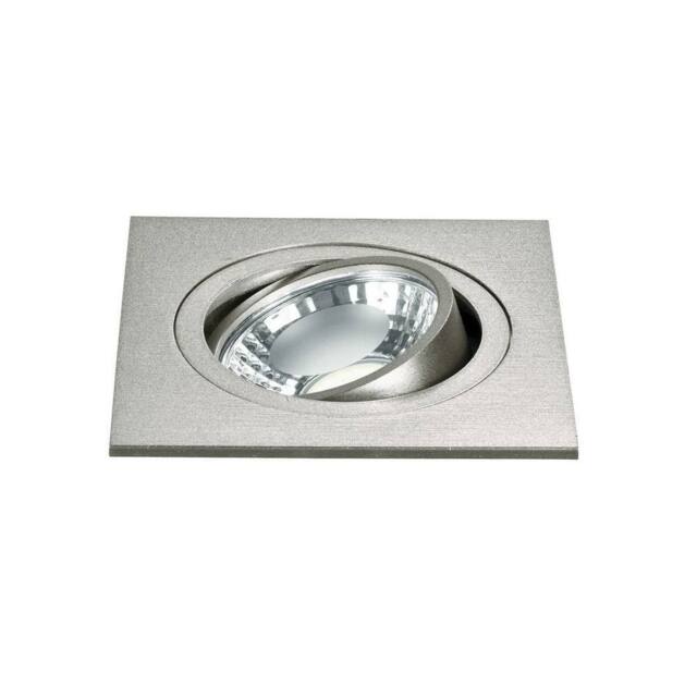Netlighting ORIONE LED Recessed Adjustable Downlight Nickel 380lm 4000K 9x9x5.7cm in Grey - Size: 9x9x5.7 cm
