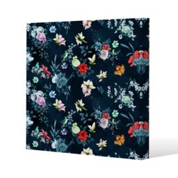 Benjamin Tate Design Roses & Other Bright Flowers (Canvas Print) / 61 x 61 x 4cm in Natural - Size: 61 x 61 x 4 cm - thumbnail 1