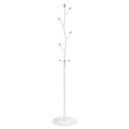Berkfield Home Coat Stand White 177 cm Powder-coated Iron - thumbnail 4