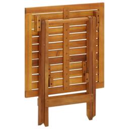 Berkfield Home Bistro Table 46x46x47 cm Solid Acacia Wood in Brown - Size: 46 x 46 x 47 cm - thumbnail 5