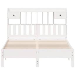 Berkfield Home Bookcase Bed without Mattress White 160x200 cm Solid Wood Pine - thumbnail 4