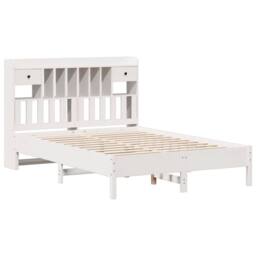 Berkfield Home Bookcase Bed without Mattress White 160x200 cm Solid Wood Pine - thumbnail 3