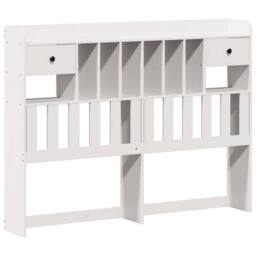 Berkfield Home Bookcase Bed without Mattress White 160x200 cm Solid Wood Pine - thumbnail 7