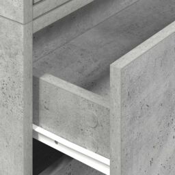 Berkfield Home Cabinets with 2 Drawers 2 pcs Concrete Grey 60x31x40 cm Engineered Wood - Size: 60 x 31 x 40 cm - thumbnail 8