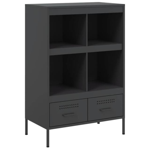Berkfield Home Highboard Black 68x39x101.5 cm Steel - image 1