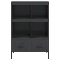 Berkfield Home Highboard Black 68x39x101.5 cm Steel - thumbnail 6