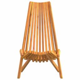 Berkfield Home Folding Garden Chairs 2 pcs Solid Wood Acacia in Brown - thumbnail 5
