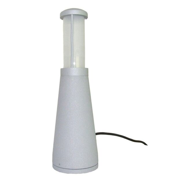 Netlighting Beta Aluminium Plain Bollard Matt Silver IP54 - image 1