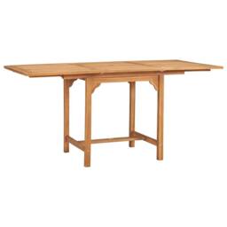 Berkfield Home Beautiful 7 Piece Garden Dining Set Solid Teak Wood in Brown - thumbnail 5