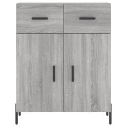Berkfield Home Highboard Grey Sonoma 69.5x34x180 cm Engineered Wood - thumbnail 8