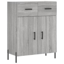 Berkfield Home Highboard Grey Sonoma 69.5x34x180 cm Engineered Wood - thumbnail 7