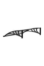 Garden Sanctuary Outdoor Door Canopy Window Awning with Drainage Channel in Grey - thumbnail 6