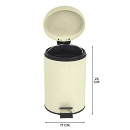 Havendro 3L Stainless Steel Cream Pedal Bin - thumbnail 2