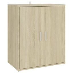 Berkfield Home Shoe Cabinet Sonoma Oak 60x35x70 cm Engineered Wood in Brown - Size: 60 x 35 x 70 cm - thumbnail 5
