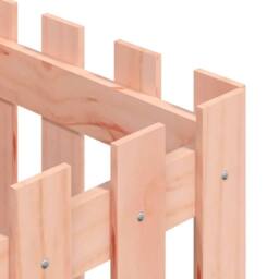 Berkfield Home Garden Planter with Fence Design 40x40x40 cm Solid Wood Douglas in Light Tan - Size: 40 x 40 x 40 cm - thumbnail 7