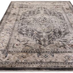The Rug Shop UK Charcoal Luxurious Traditional Easy to clean Machine Made Border Rug - Size: 240 cm x 330 cm - thumbnail 5