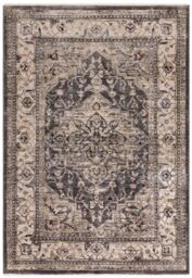The Rug Shop UK Charcoal Luxurious Traditional Easy to clean Machine Made Border Rug - Size: 240 cm x 330 cm - thumbnail 8