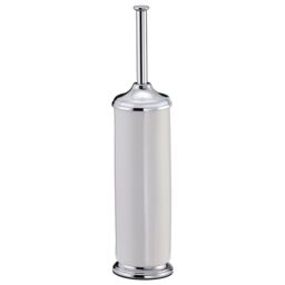 Showerdrape Opera White/Chrome Freestanding Toilet Brush & Holder in Silver - thumbnail 4