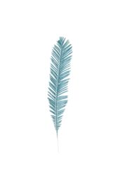 VFM e-Store Glitter Fern Pick Christmas Decoration Ornament X 1 58cm Blue