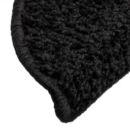 Berkfield Home Carpet Stair Treads 15 pcs Black 56x17x3 cm - Size: Medium - thumbnail 6