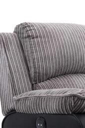 More4Homes Postana 2 Seater Electric High Back Jumbo Cord Fabric Recliner Sofa in Grey - thumbnail 5