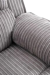 More4Homes Postana 2 Seater Electric High Back Jumbo Cord Fabric Recliner Sofa in Grey - thumbnail 6