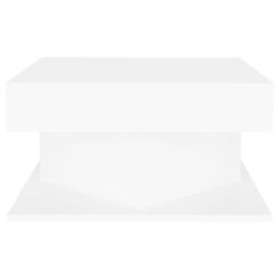 Berkfield Home Coffee Table White 57x57x30 cm Engineered Wood - Size: 57 x 57 x 30 cm - thumbnail 3