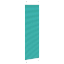 Berkfield Home Pleated Blind Petrol Green 60x200 cm Fabric Width 59.4 cm Polyester - thumbnail 4