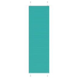 Berkfield Home Pleated Blind Petrol Green 60x200 cm Fabric Width 59.4 cm Polyester - thumbnail 1