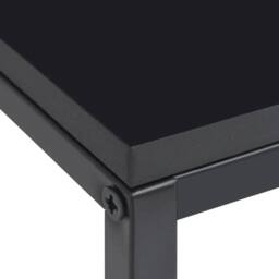 EONLION Side Tables 2 pcs Black Steel - Size: 100 cm - thumbnail 3