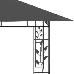 Berkfield Home Gazebo with Mosquito Net 4x3x2.73 m Anthracite 180 g/m ² in Charcoal - thumbnail 5