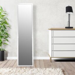 Harbour Housewares Square Full-Length Mirror - Freestanding Mirror for Bedrooms, Hallways in White - thumbnail 7