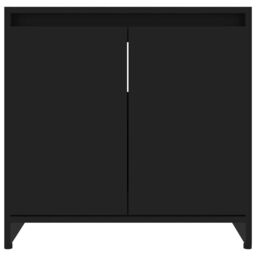 Berkfield Home Bathroom Cabinet Black 60x33x61 cm Engineered Wood - Size: 60 x 33 x 61 cm - thumbnail 6