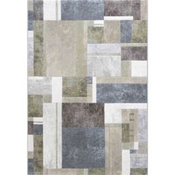 The Rug Shop UK Green Modern Geometric Easy To Clean Green Area Rug - Size: 160 cm x 230 cm - thumbnail 1