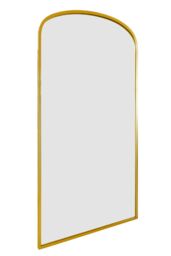 "MirrorOutlet Gold Metal Framed Arched Garden Wall Mirror 79""x39"" (200x100CM) - Size: 1 Pack" - thumbnail 4