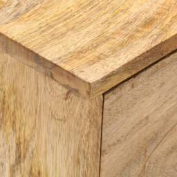 Berkfield Home Beautiful Bedside Cabinet 40x35x55 cm Solid Mango Wood in Brown - Size: 40 x 35 x 55 cm - thumbnail 5