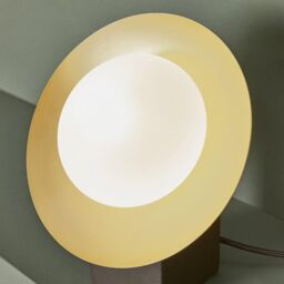 Netlighting 'TIVOLI' Non Dimmable Stylish Contemporary Indoor Glass Table Lamp in Gold - thumbnail 5