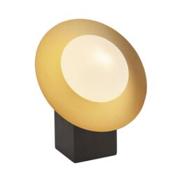 Netlighting 'TIVOLI' Non Dimmable Stylish Contemporary Indoor Glass Table Lamp in Gold