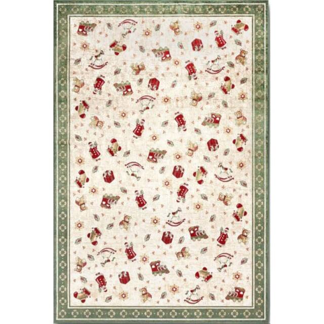 THE RUGS Villeroy & Boch Nostalgic Shine Rug - Soft Cotton in Green - Size: 150 cm diameter - image 1