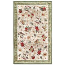 THE RUGS Villeroy & Boch Nostalgic Shine Rug - Soft Cotton in Green - Size: 150 cm diameter - thumbnail 4