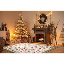 THE RUGS Villeroy & Boch Nostalgic Shine Rug - Soft Cotton in Green - Size: 150 cm diameter - thumbnail 7