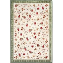 THE RUGS Villeroy & Boch Nostalgic Shine Rug - Soft Cotton in Green - Size: 150 cm diameter - thumbnail 2
