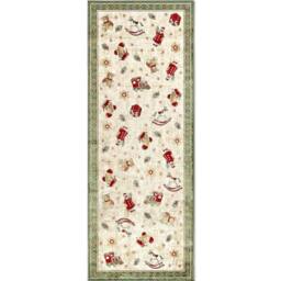 THE RUGS Villeroy & Boch Nostalgic Shine Rug - Soft Cotton in Green - Size: 150 cm diameter - thumbnail 5