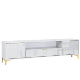 Creative Furniture Goldline Gloss TV Unit 200cm - Glossy White - thumbnail 8