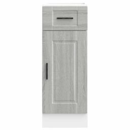 Berkfield Home Kitchen Base Cabinet¬†Porto Grey Sonoma Engineered Wood - thumbnail 4
